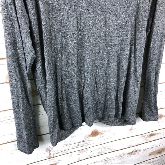 Bobeau gray mingled twist front soft 3/4 sleeve - Picture 8 of 8